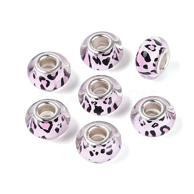 Opaque Resin European Beads RESI-N044-03S-02-1