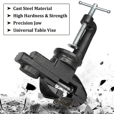 1Pc Cast Steel Table Bench Vise AJEW-CP0001-95-1