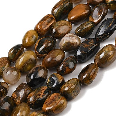 Natural Pietersite Beads Strands G-A286-A01-03-1
