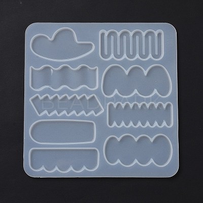 DIY Irregular Shape Cabochon Silicone Molds for Hair Clips DIY-L069-01C-1