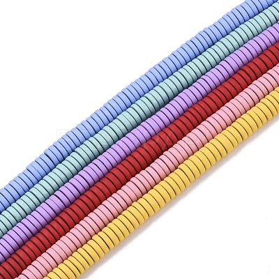 Spray Painted Non-magnetic Synthetic Hematite Beads Strands G-R468-03C-M-1