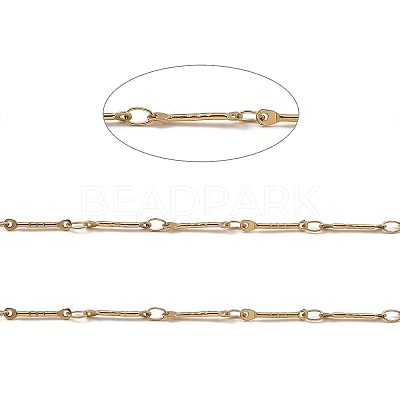 Ion Plating(IP) 304 Stainless Steel Rectangle Link Chains CHS-G025-11G-1