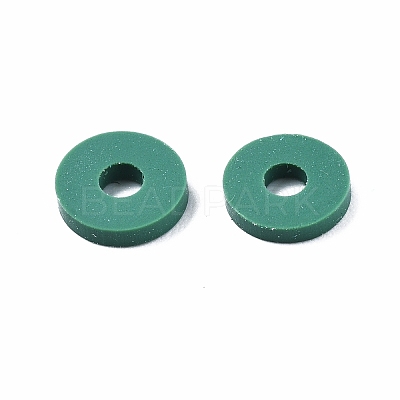 Handmade Polymer Clay Beads Strands CLAY-R089-6mm-T02B-35-1