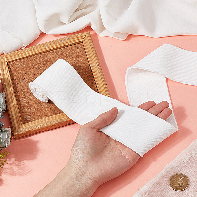 Mercerized Cotton Elastic Ribbon OCOR-WH0008-126C-1