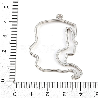 Zinc Alloy Open Back Bezel Pendants PALLOY-D580-05P-E-1