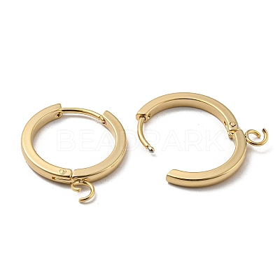 201 Stainless Steel Huggie Hoop Earrings Findings STAS-A167-01D-G-1