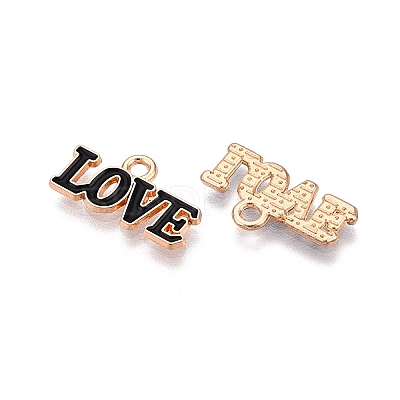 Valentine's Day Theme Alloy Enamel Pendants ENAM-T020-50D-01-1