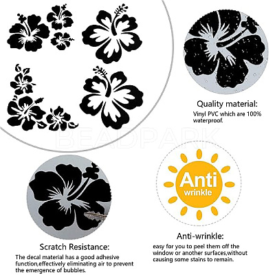 4Pcs 4 Styles PET Waterproof Self-adhesive Car Stickers DIY-WH0308-225A-027-1
