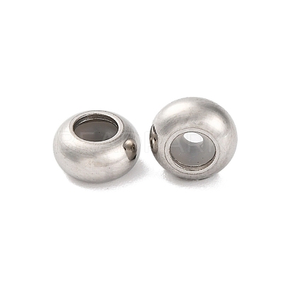 202 Stainless Steel Beads STAS-P238-10P-A-1