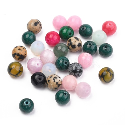 Natural & Synthetic Mixed Gemstone Beads G-MSMC007-29-1