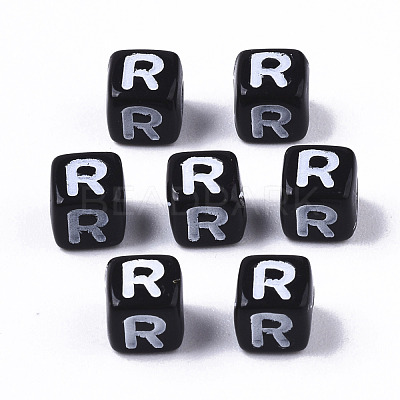 Opaque Acrylic Beads SACR-N002-01R-1