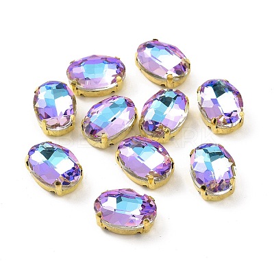 Oval Sew on Rhinestone DIY-E062-06G-B03-1