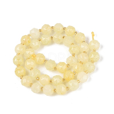 Ombre Effect Dyed Transparent Crackle Glass Beads Strands GLAA-Q111-10MM-07-1