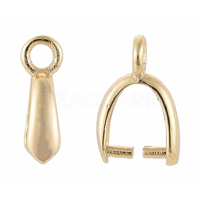 Brass Pinch Bails X-KK-T029-51G-1