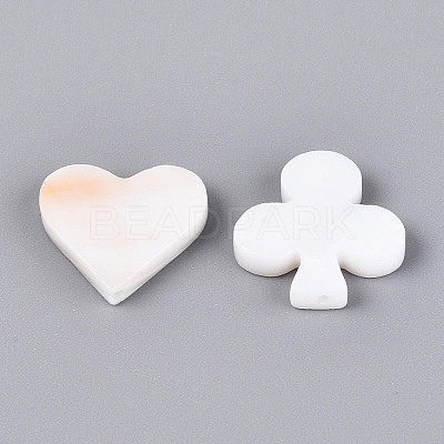 4Pcs 4 Styles Natural Freshwater Shell Beads BSHE-T014-48-1