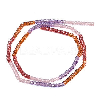 Cubic Zirconia Beads Strands ZIRC-P125-2x3mm-12-1
