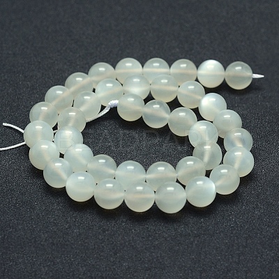 Natural White Moonstone Beads Strands G-P342-02A-6mm-A-1