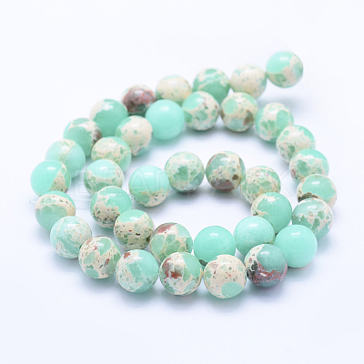 Synthetic Imperial Jasper Beads Strands G-F531-6mm-H09-1