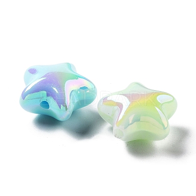 UV Plating Acrylic Beads X-MACR-K357-10J-1
