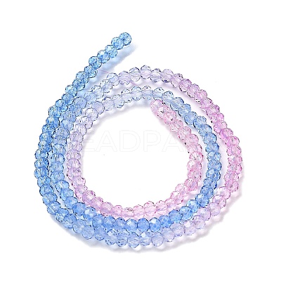Transparent Painted Glass Beads Strands X1-DGLA-A034-T2mm-A08-1