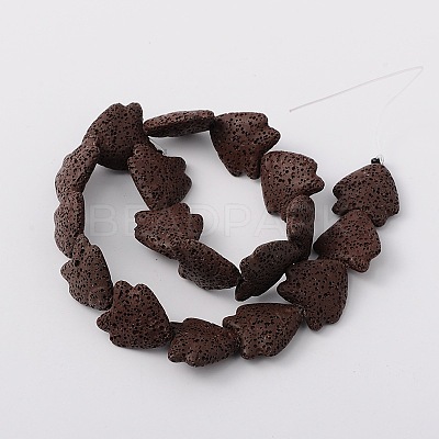 Tropical Fish Synthetic Lava Rock Beads Strands G-N0107-10-1