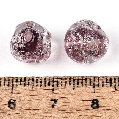 Handmade Foil Lampwork Beads FOIL-T007-01B-1