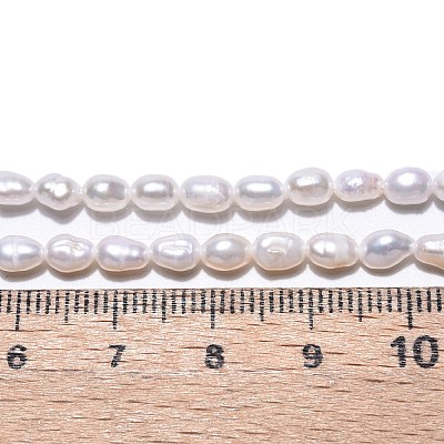 Natural Cultured Freshwater Pearl Beads Strands PEAR-N014-04E-01-1
