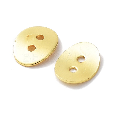 Brass Button Clasps KK-G080-G-1