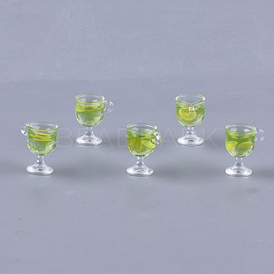Resin Cup Pendants CRES-S359-11A-1