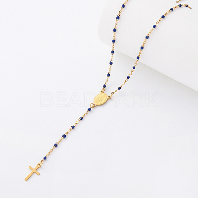 Vintage Resin Rosary Bead Necklaces TM3459-4-1