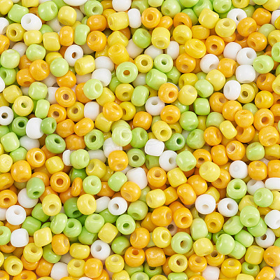 Opaque Glass Round Seed Beads GLAA-TAC0025-07B-07-1