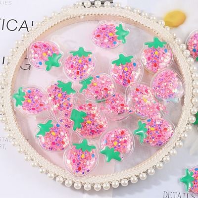 Transparent PVC Plastic Cabochons JX139A-02-1
