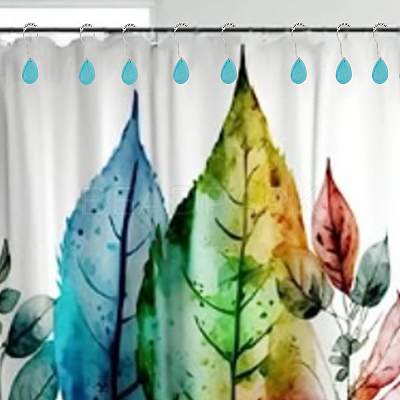 12Pcs Iron Shower Curtain Rings for Bathroom HJEW-OC0001-23-1