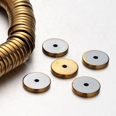Electroplate Non-magnetic Synthetic Hematite Beads Strands X-G-F300-17A-03-1