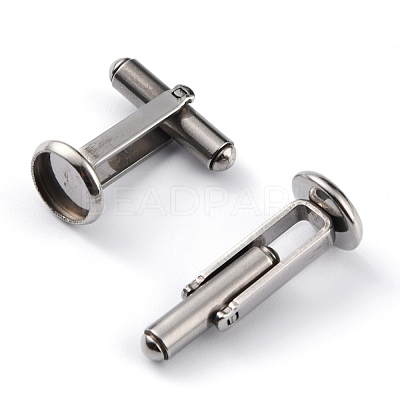 304 Stainless Steel Cuff Buttons STAS-L262-39A-P-1