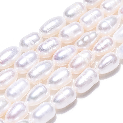 Natural Cultured Freshwater Pearl Beads Strands PEAR-N012-04N-1