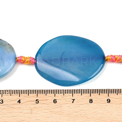 Natural Banded Agate Beads Strands G-P605-L02-03-1