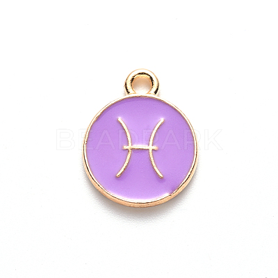Alloy Enamel Pendants X-ENAM-S124-01A-01H-1