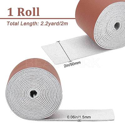 Flat Microfiber Imitation Leather Cord LC-WH0006-07D-04-1