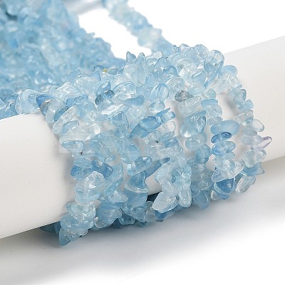 Natural Aquamarine Beads Strands G-K396-A01-01-1