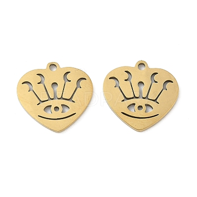 201 Stainless Steel Pendants STAS-P428-02A-G-1