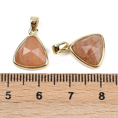 Natural Sunstone Pendants G-O176L-15G-1