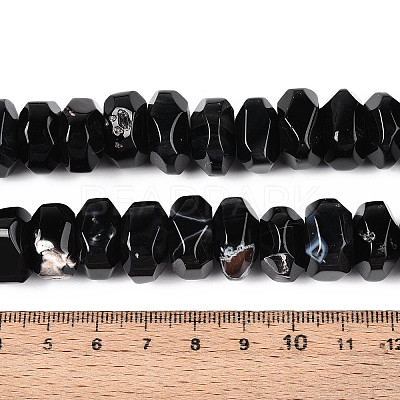 Natural Agate Beads Strands G-N356-01A-01-1