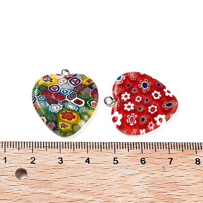 Millefiori Glass Pendants G23CD011-1