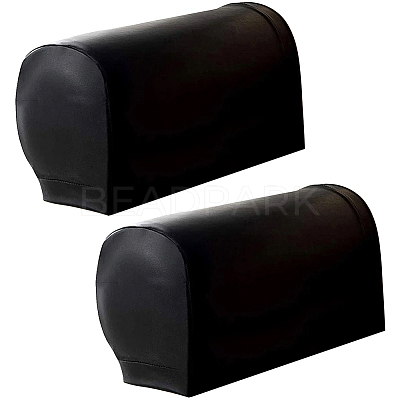 1 Pair Imitation Leather Sofa Armrest Covers AJEW-CL0002-21C-1