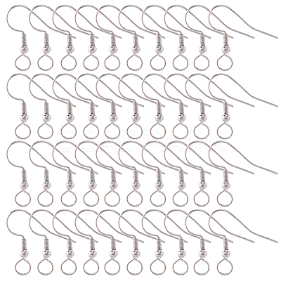 100Pcs 304 Stainless Steel Earring Hooks STAS-SC0010-42P-1