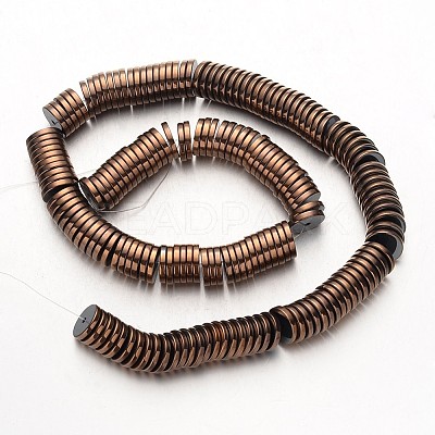 Electroplate Non-magnetic Synthetic Hematite Beads Strands G-F300-17A-08-1