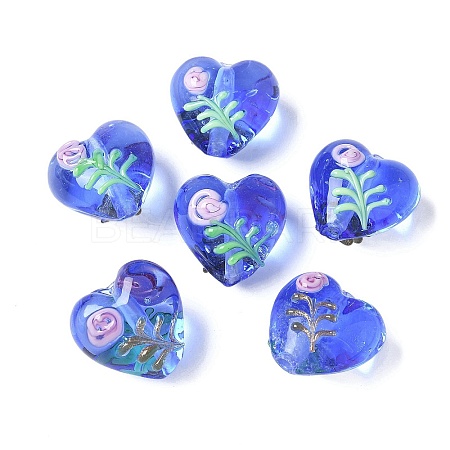 Handmade Transparent Lampwork Beads BLOW-D300-07J-1