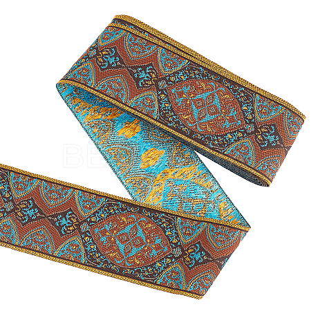 Ethnic 5M Style Embroidery Polycotton Ribbons OCOR-FG0001-42B-1