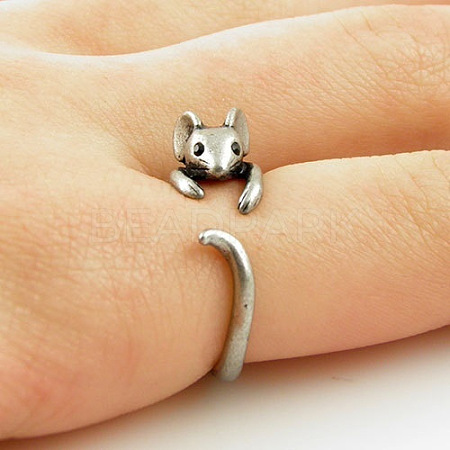 Mouse Alloy Cuff Rings WGAF3DE-01-1